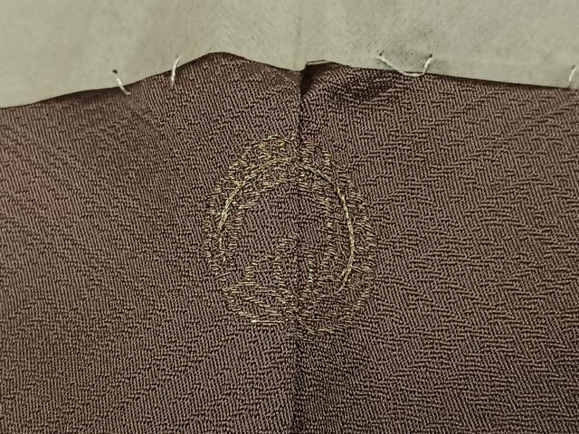 平和屋着物●訪問着　作家物　寿光織　草花文　暈し染め　金銀糸　正絹　逸品　AABI3016ph