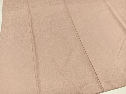 平和屋着物●上質な色無地　水柿色　正絹　逸品　AABI3023ph