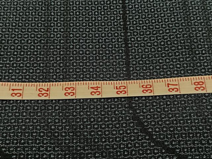平和屋着物●お召　140亀甲　変わり間道　正絹　逸品　AABI3029ph