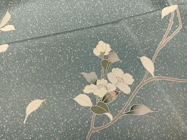 平和屋着物●訪問着　友禅　作家物　枝花文　暈し染め　正絹　逸品　AABI3030ph