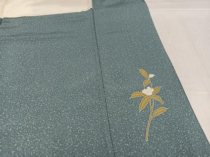 平和屋着物●訪問着　友禅　作家物　枝花文　暈し染め　正絹　逸品　AABI3030ph
