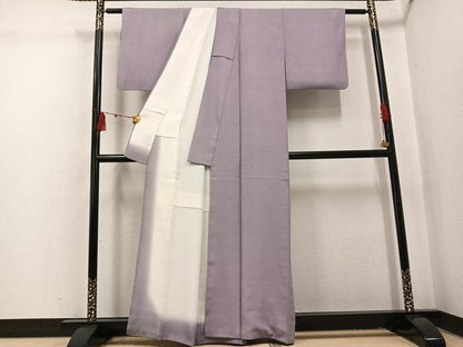 平和屋着物●江戸小紋　極小鮫小紋柄　正絹　逸品　AABI3031ph