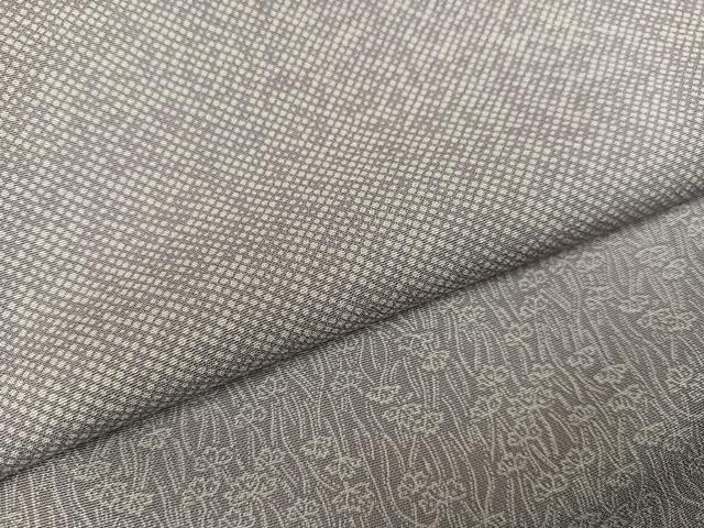 平和屋着物●加賀友禅の型染　板場友禅　坂口幸市　加賀小紋　訪問着　草花文　正絹　逸品　AABI3037ph