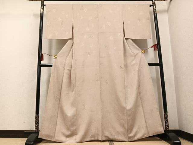 平和屋着物●上質な小紋　地紋起こし　葡萄　正絹　逸品　AABI3038ph