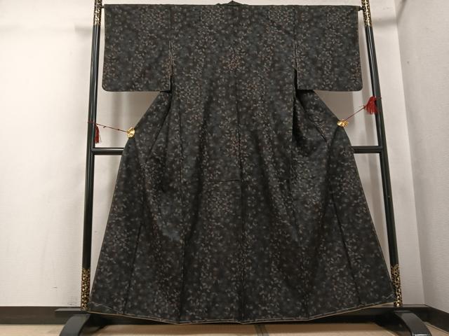 平和屋着物●本場大島紬　カタス7マルキ　夜桜　正絹　逸品　未使用　AABI3039ph
