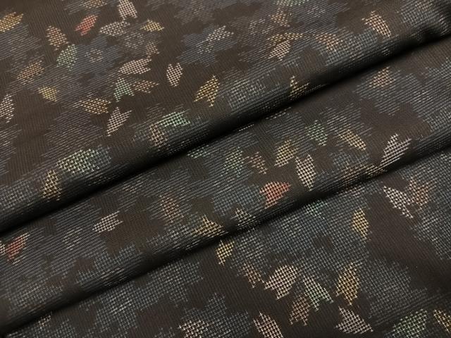 平和屋着物●本場大島紬　カタス7マルキ　夜桜　正絹　逸品　未使用　AABI3039ph