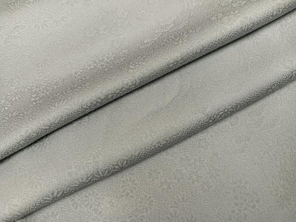 平和屋着物●上質な色無地　草花地紋　蕎麦切色　三越扱い　正絹　逸品　AABI3042ph
