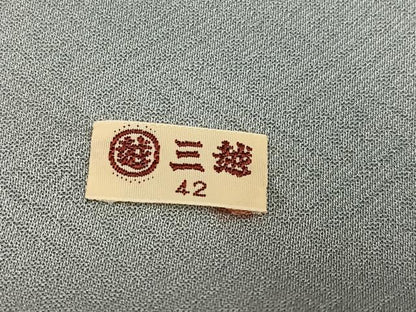 平和屋着物●上質な色無地　草花地紋　蕎麦切色　三越扱い　正絹　逸品　AABI3042ph
