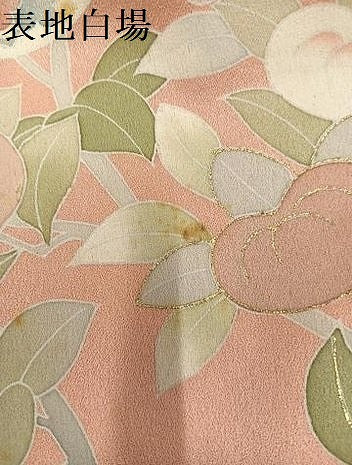 平和屋着物●訪問着　友禅　枝花文　金彩　正絹　逸品　AABI3044ph