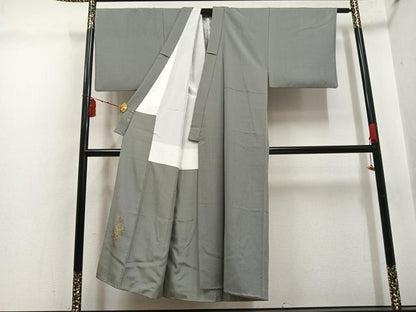 平和屋着物●男性　江戸小紋　彫士：住田双光　江戸小紋　鮫小紋柄　正絹　逸品　AABI3051ph