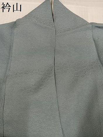 平和屋着物●本草木染作家　圓啓　色無地　花地紋　蕎麦切色　正絹　逸品　AABI3052ph