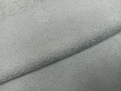 平和屋着物●本草木染作家　圓啓　色無地　花地紋　蕎麦切色　正絹　逸品　AABI3052ph
