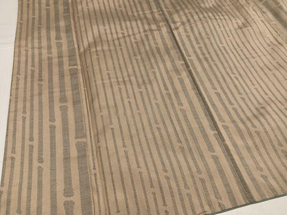 平和屋着物●本場大島紬　一元絣　竹縞　正絹　逸品　AABI3053ph