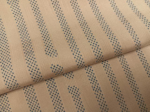 平和屋着物●本場大島紬　一元絣　竹縞　正絹　逸品　AABI3053ph