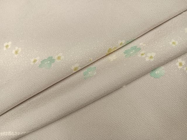 平和屋着物●上質な小紋　舞花文　暈し染め　正絹　逸品　AABI3055ph