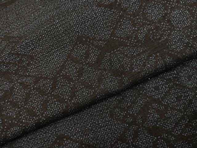 平和屋着物●本場結城紬　重要無形文化財　100亀甲　吉祥文　正絹　逸品　AABI3069ph