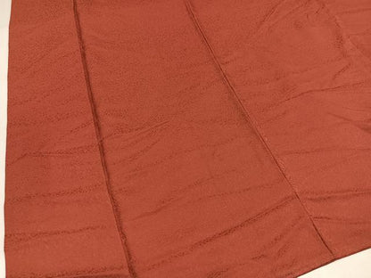 平和屋着物●上質な色無地　鳶色　ますいわ屋扱い　正絹　逸品　AABI3085ph