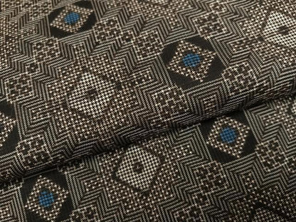平和屋着物●本場大島紬　龍郷絣　正絹　逸品　AABI3090ph