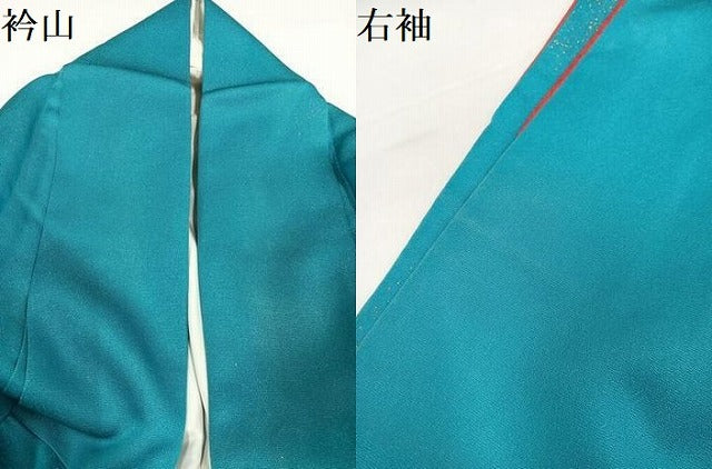 平和屋着物●豪華振袖　花鼓文　暈し染め　金銀彩　銀通し地　正絹　逸品　AABI3095ph