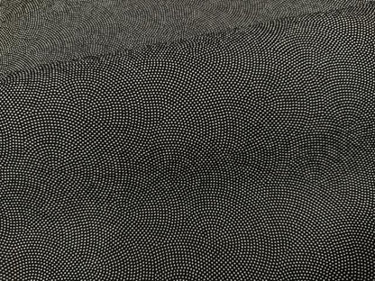 平和屋着物●江戸小紋　鮫小紋柄　黒地　正絹　逸品　AABI3096ph