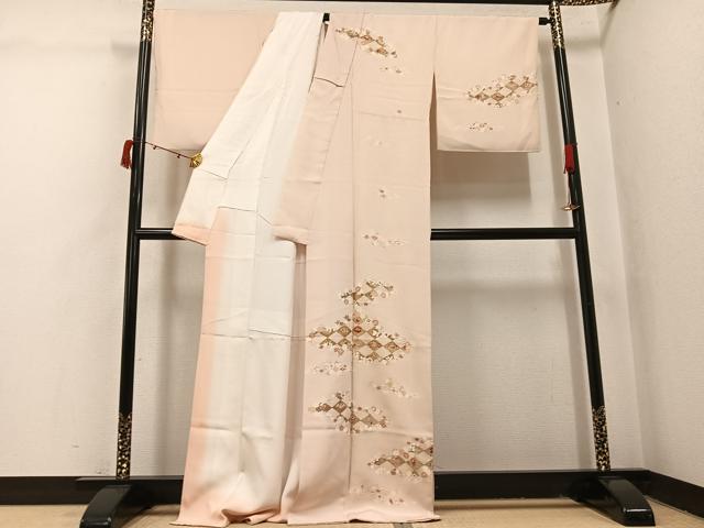 平和屋着物●訪問着　友禅　花宝尽くし　金彩　正絹　逸品　AABI3105ph