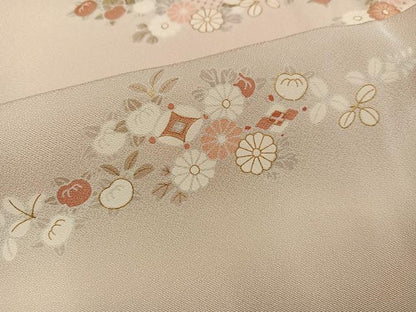平和屋着物●訪問着　友禅　花宝尽くし　金彩　正絹　逸品　AABI3105ph