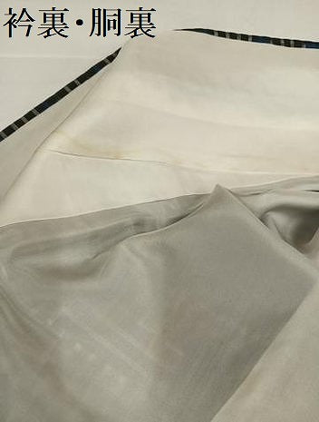 平和屋着物●本場大島紬　龍郷絣　秋名バラ　正絹　逸品　AABI3109ph