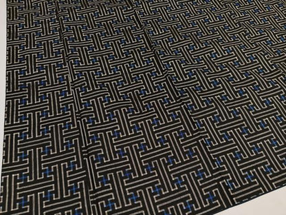 平和屋着物●本場大島紬　龍郷絣　秋名バラ　正絹　逸品　AABI3109ph