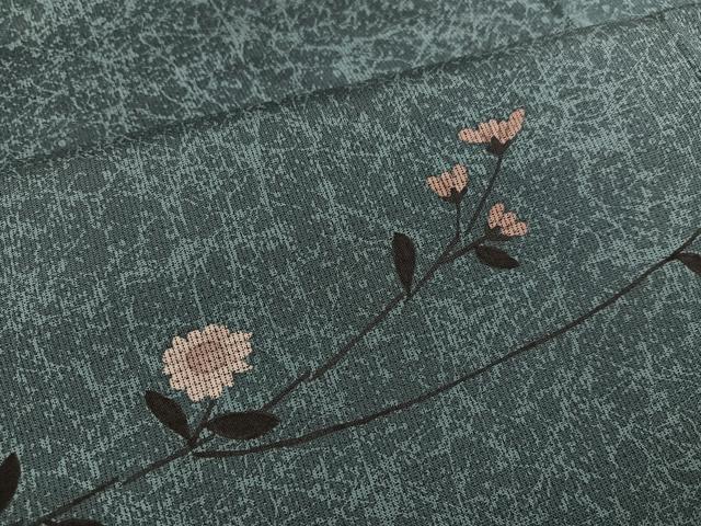 平和屋着物●本場大島紬　染大島　訪問着　作家物　松皮菱枝花文　正絹　逸品　AABI3112ph