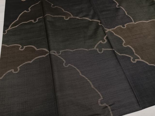 平和屋着物●本場大島紬　訪問着　雪輪重ね文　正絹　逸品　AABI3113ph