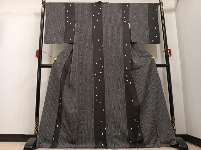 平和屋着物●上質な小紋　桜間道　正絹　逸品　AABI3118ph