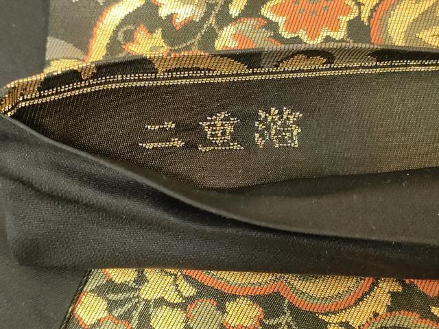 平和屋着物◎六通柄袋帯 宝相華 二重箔 正絹 逸品 AABI3122ou