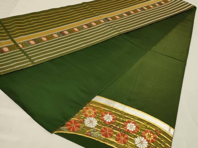 平和屋着物◎太鼓柄袋帯　唐織　花唐草文　金銀糸　正絹　逸品　AABI0844yx 平和屋着物◎太鼓柄袋帯 唐織 花唐草文 金銀糸 正絹 逸品 AABI0844yx