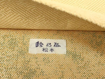 平和屋着物▼佐賀錦 六通柄袋帯 琳派名画集 金糸 鈴乃屋扱い 正絹 逸品 AABI3167wj