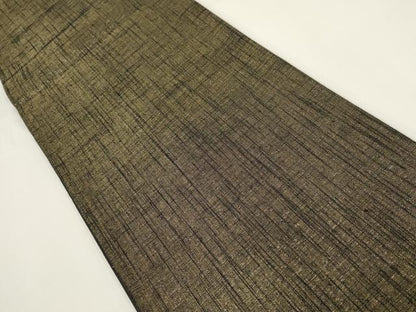 平和屋着物▼染織工芸家　田中良和　全通柄袋帯　霞文　金糸　正絹　逸品　AABI3661wj