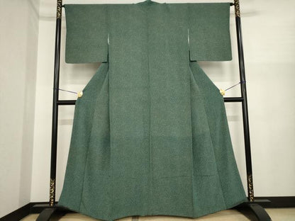 平和屋着物●上質な小紋　霞文　高島屋扱い　正絹　逸品　AABI3768ck