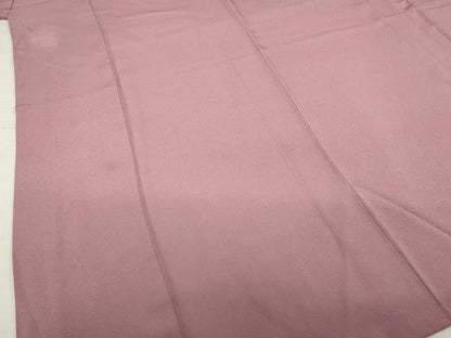 平和屋着物●上質な色無地　梅鼠色　正絹　逸品　AABI3771ck