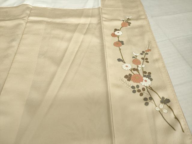 平和屋着物●訪問着　地紙花文　暈し染め　金彩　正絹　逸品　AABI3774ck