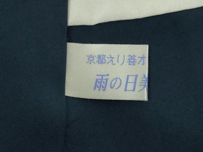 平和屋着物●結城紬　80亀甲　飛び亀甲　扇面花文　ゑり善扱い　正絹　逸品　未使用　AABI3775ck