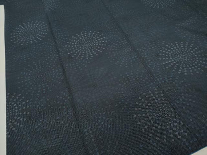 平和屋着物●本場大島紬　一元絣　花火　正絹　逸品　AABI3776ck