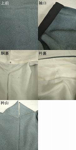平和屋着物●江戸小紋　鮫小紋柄　正絹　逸品　AABI3782ck