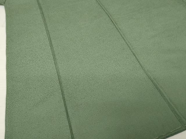 平和屋着物●上質な色無地　藍媚茶色　正絹　逸品　AABI3786ck