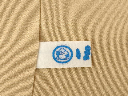 平和屋着物●上質な色無地　柴染色　ほていや扱い　正絹　逸品　未使用　AABI3789ck