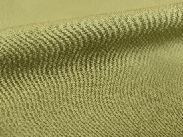 平和屋着物●上質な色無地　作家物　海松色　正絹　逸品　未使用　AABI3799ck