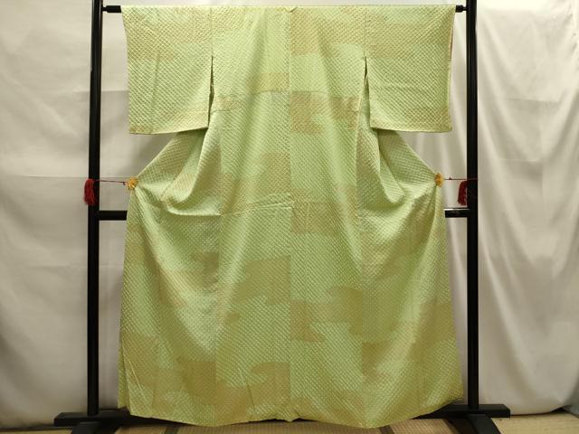平和屋着物■上質な小紋 総絞り 霞文 正絹 逸品 AABI3812sx