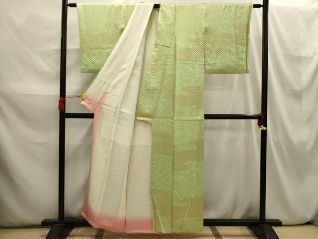 平和屋着物■上質な小紋 総絞り 霞文 正絹 逸品 AABI3812sx