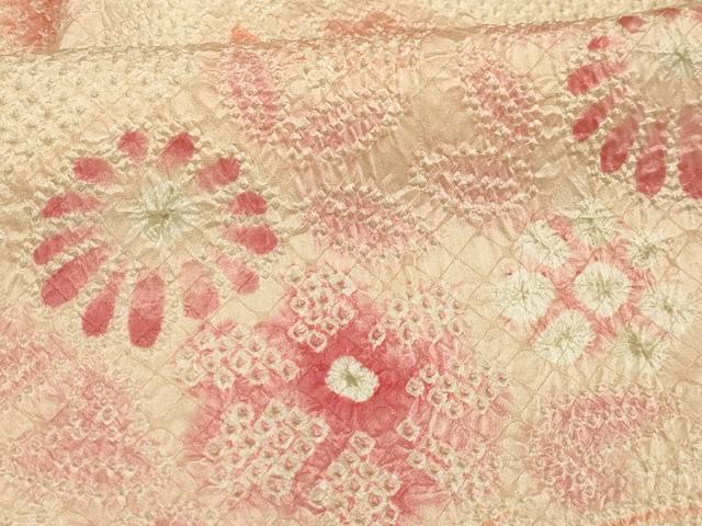 平和屋着物■訪問着 総絞り 花籬文 正絹 逸品 AABI3816sx