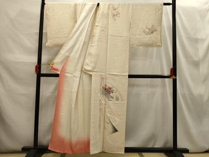 平和屋着物■訪問着 地紙花文 金彩 正絹 逸品 AABI3818sx