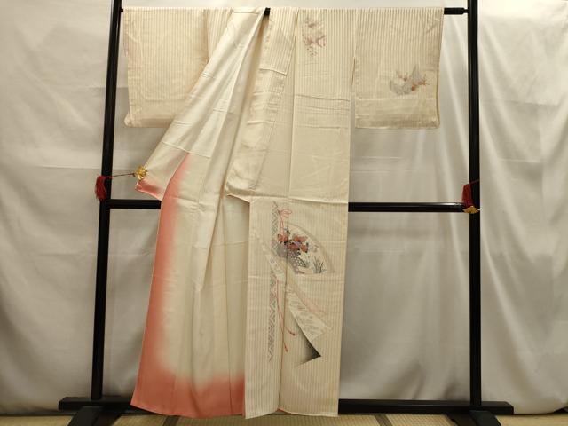 平和屋着物■訪問着 地紙花文 金彩 正絹 逸品 AABI3818sx