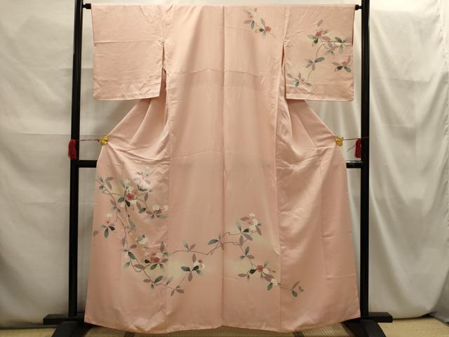 平和屋着物■訪問着 花鳥文 暈し染め 正絹 逸品 AABI3823sx